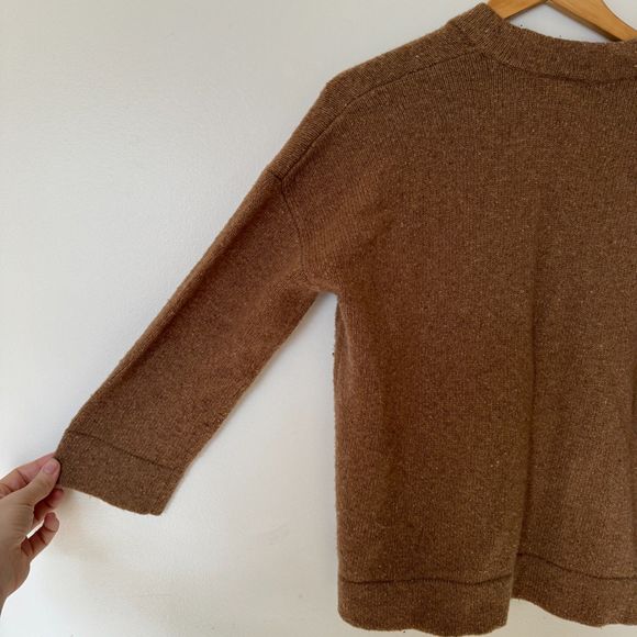 Land's End Canvas Lambswool Boyfriend Cardigan - Picture 8 of 15